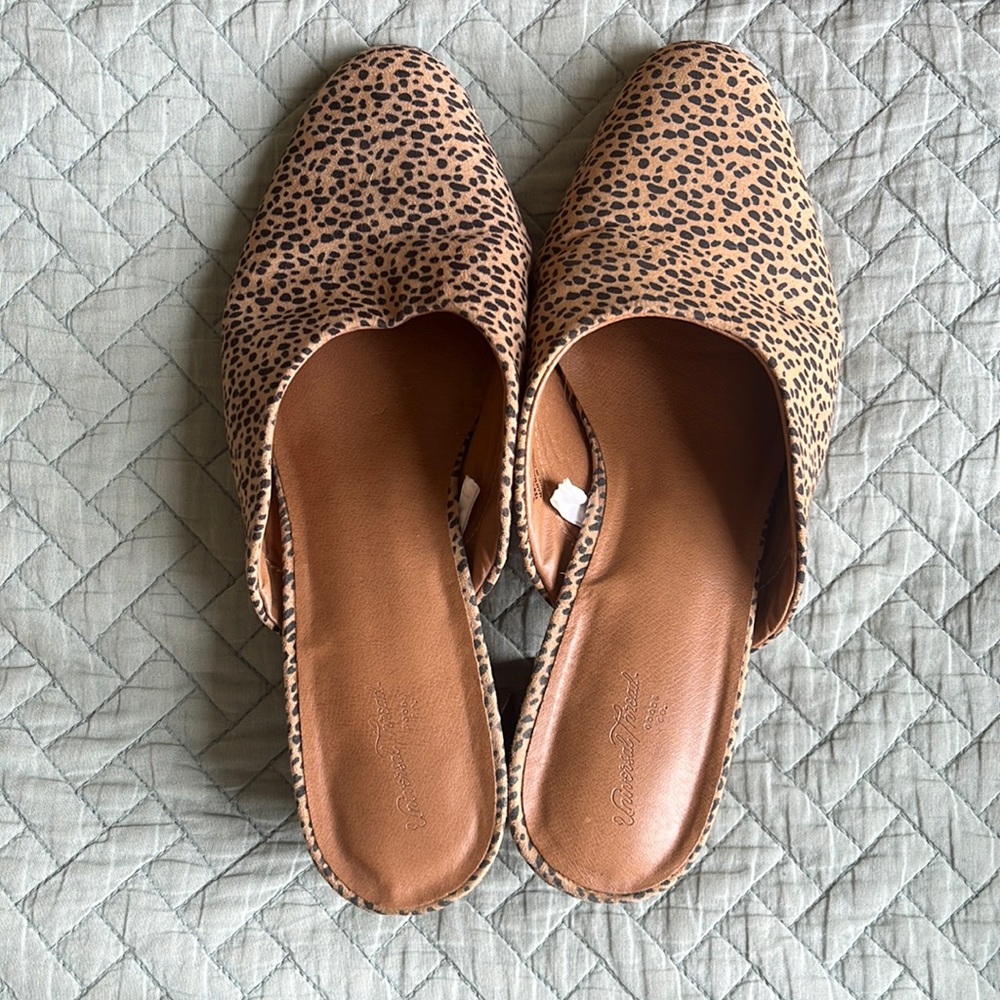 Heeled Mules - Cheetah Pattern